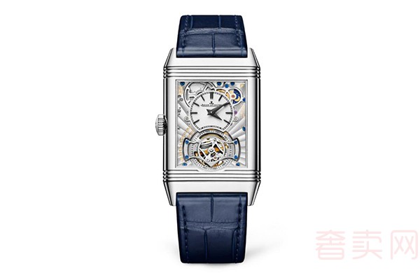 二手积家REVERSO TRIBUTE TOURBILLON 翻转系列 3926480陀飞轮腕表背面